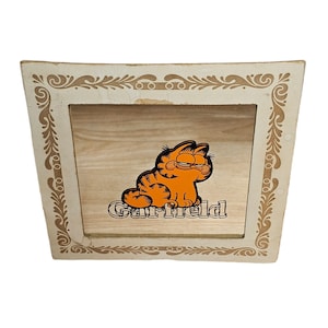 Vintage 80&#39;s Garfield Carnival Fair Mirror Prize