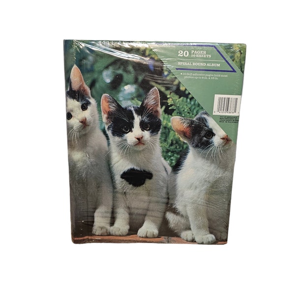 Vintage 70's Kittens Spiral Bound Photo Album