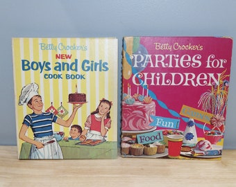 Vintage Mid Century 1960's Betty Crocker Kids Cook Books