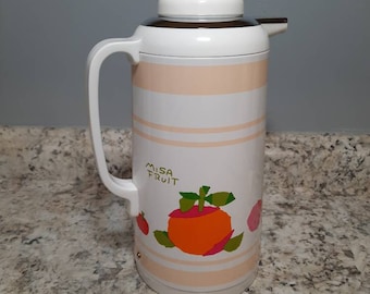 Vintage Diamond Brand Misa Fruit 1L Insulated Coffee Carafe Pitcher