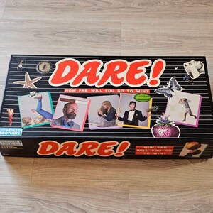 Vintage 1988 Parker Brothers Dare! How Far Will You Go To Win? Board Game 100% Complete