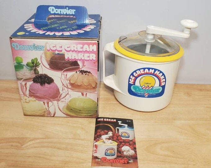 Vintage Donvier Chillfast Ice Cream Maker Etsy