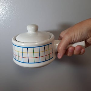 Vintage Mount Clemens Mardi Gras Soup Crock with Lid