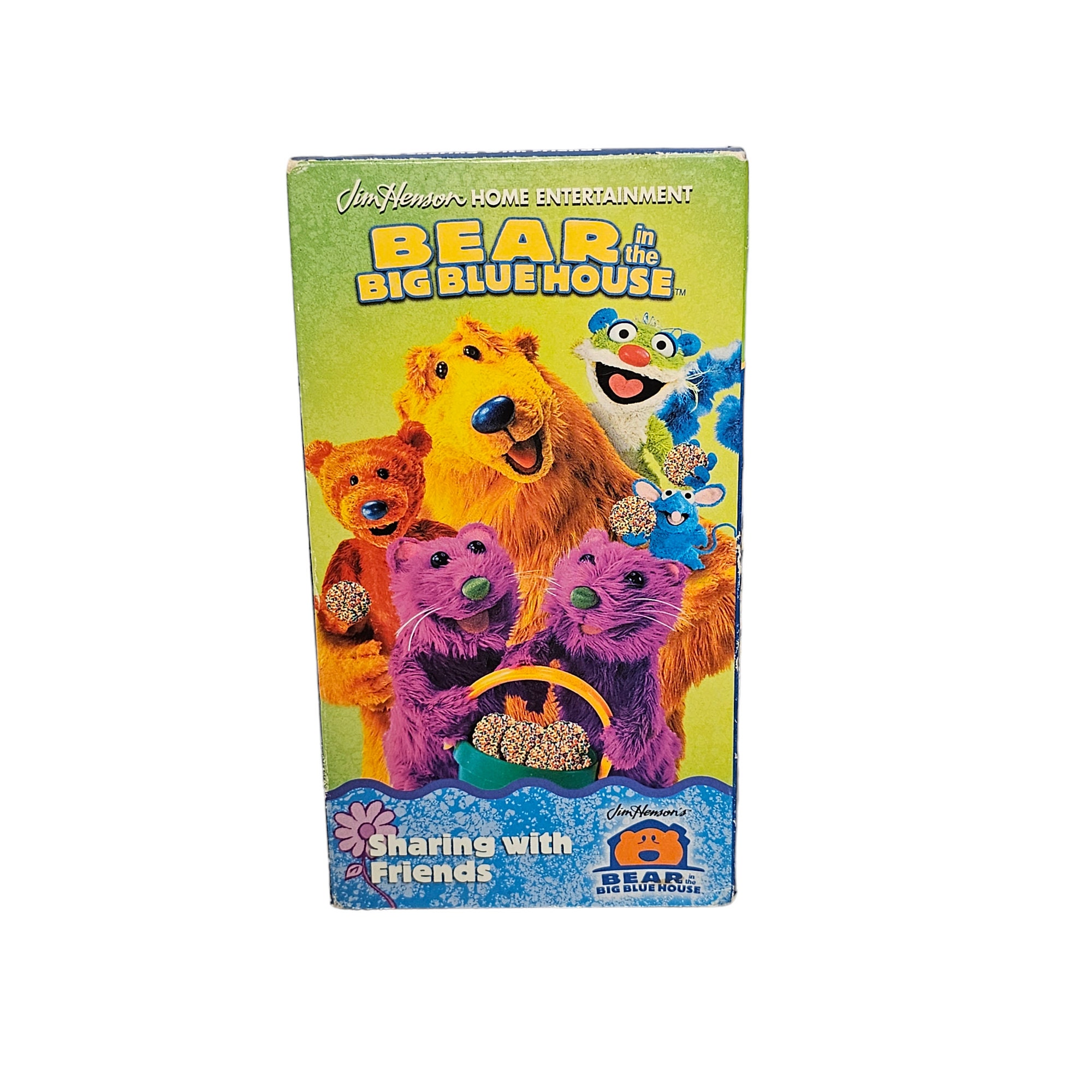 Vintage 2001 Jim Henson's Bear in the Big Blue House Sharing With