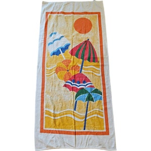Vintage Mid Century Beach Towel