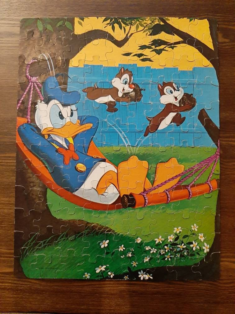 Vintage Disney Donald Duck Whitman Jigsaw Puzzle - Etsy Sweden