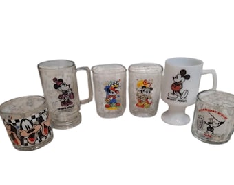 Vintage Disney Mickey Mouse Mug Minnie Mouse Mug Goofy Mug Disney Mug (Each Sold Separately)
