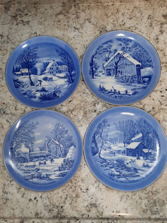 Currier and ives plates deals