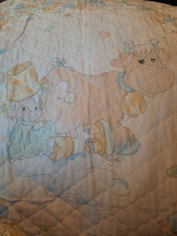 Vintage Precious Moments Baby Blanket