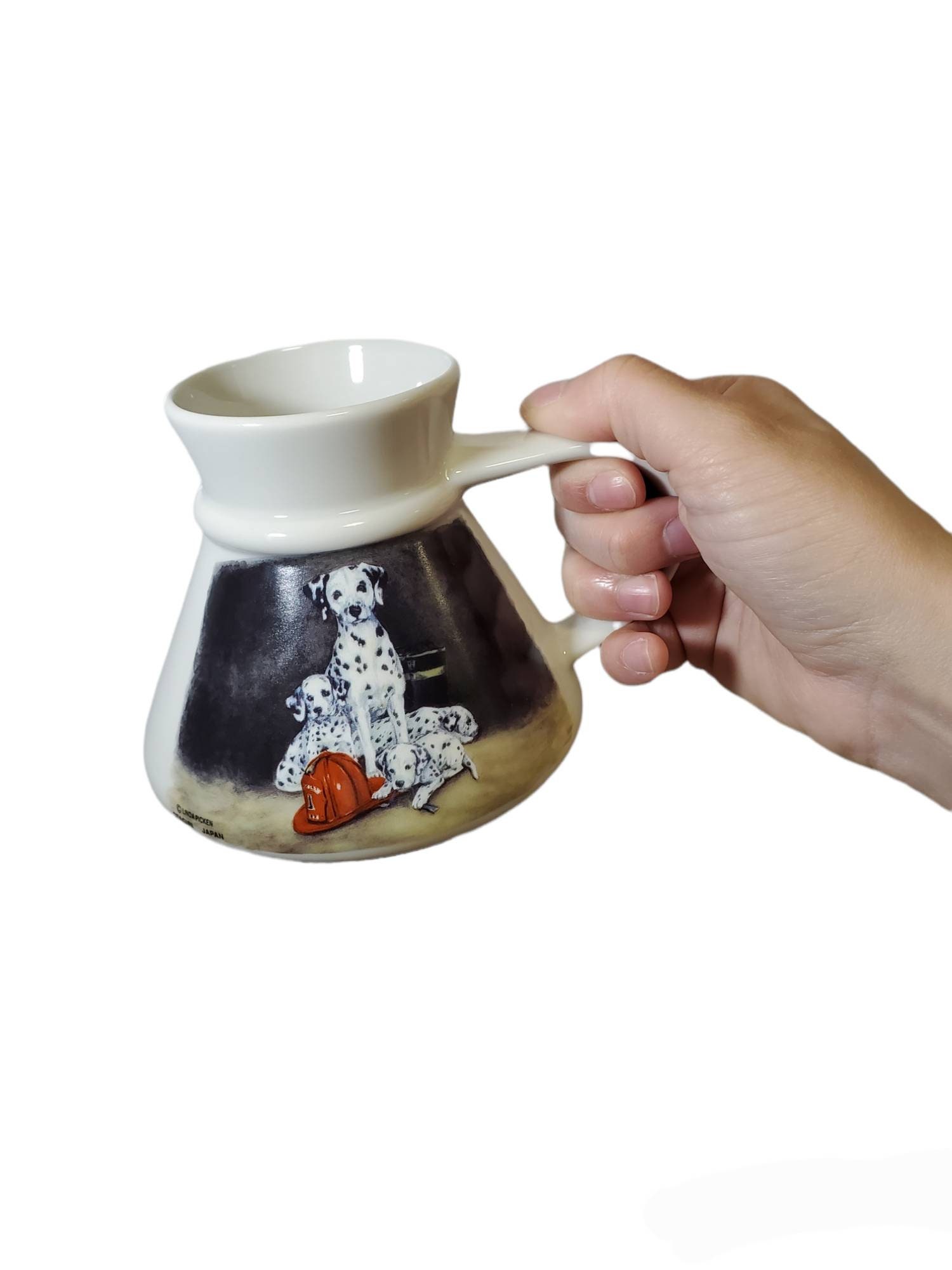 Vintage Otagiri Dalmation No Spill Coffee Mug 