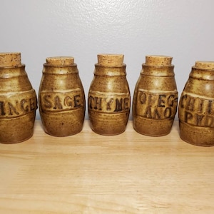 Set of 12 Terracotta Spice Keepers to Keep Spices From Clumping Handmade  Ceramic Leaves Terra Cotta Spice Jar Keepers 