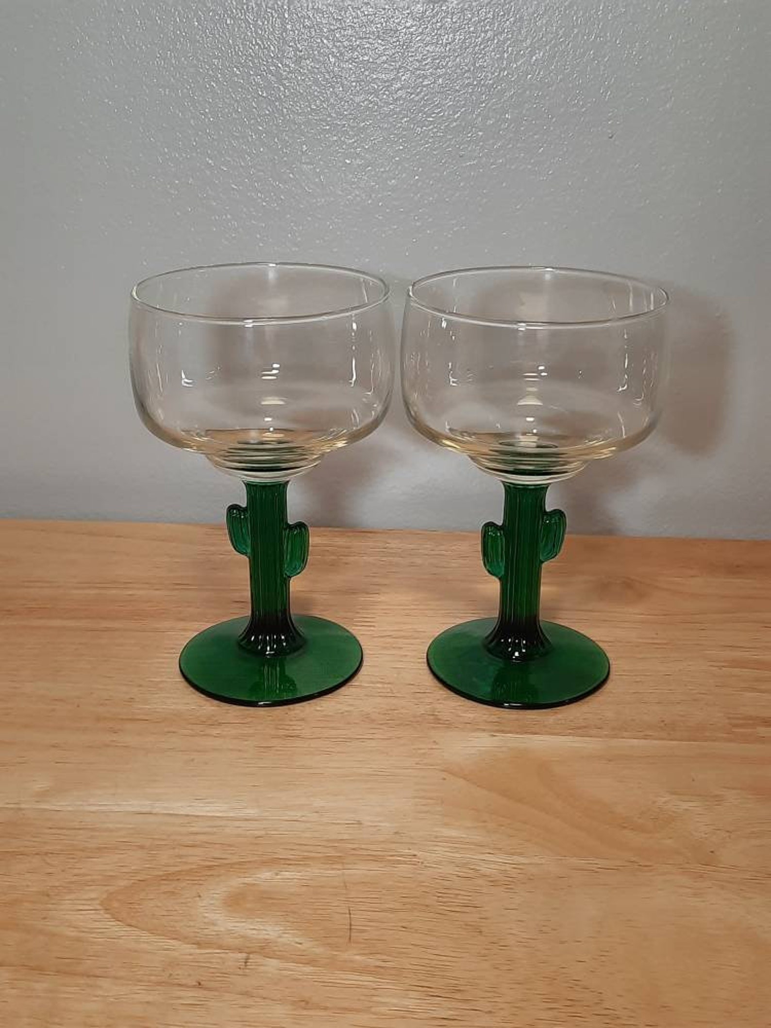 Vintage Cactus Margarita Glasses Etsy