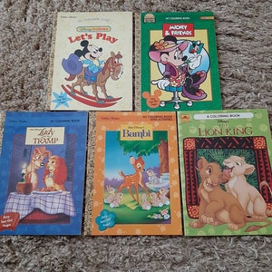 Vintage Disney Coloring Books (Each Sold Separately)