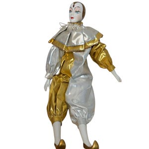 Vintage Pierrot Boudoir Clown Collectible Doll