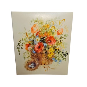 Vintage 1973 Hallmark Bouquet Memory Mount Photo Album