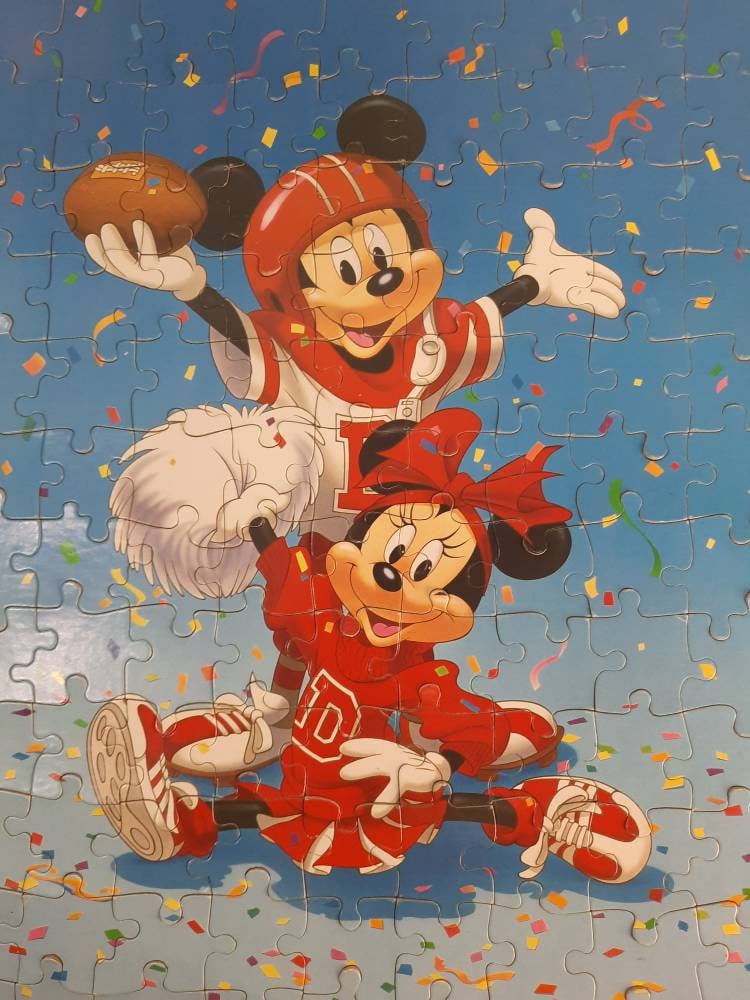 MICKEY MOUSE ★ ヴィンテージ　パズル　ウォルトディズニー Puzzle ancien en bois Mickey Mouse Walt Disney Hape 20/20cm