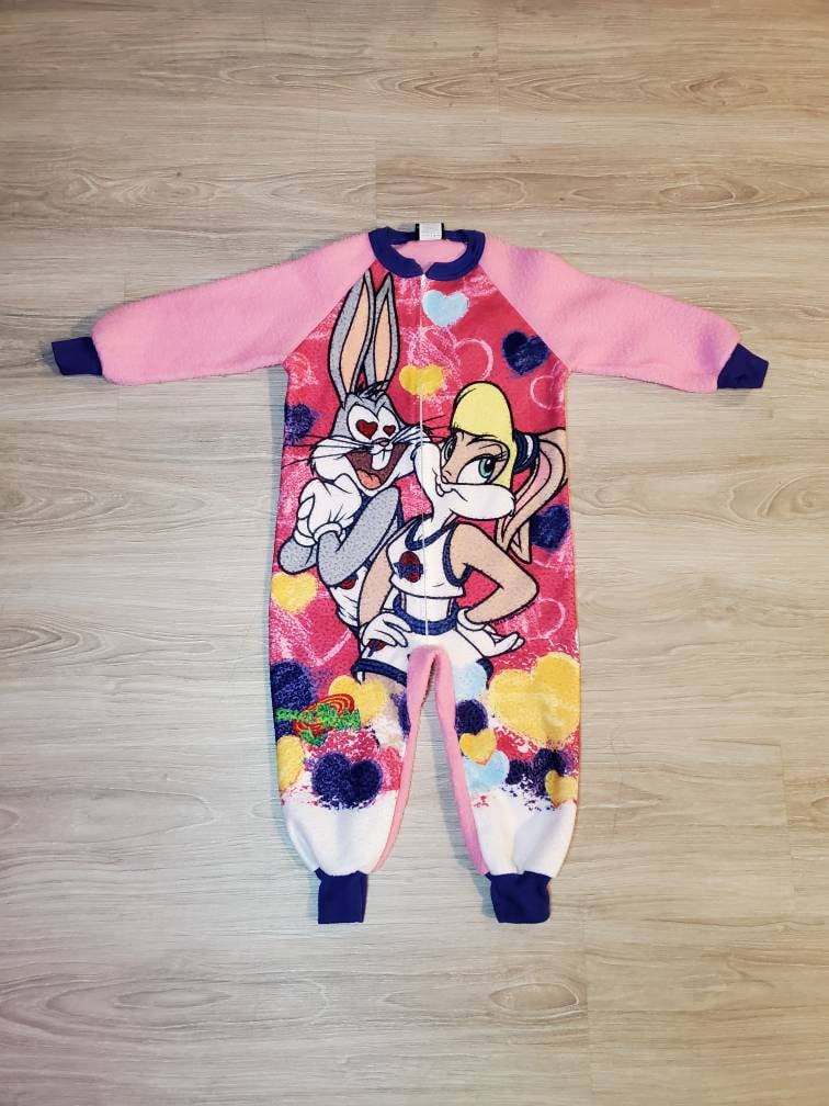 Vintage 1996 Warner Bros Space Jam Lola Bunny Bugs Bunny Girls Size 4 Pajamas Etsy Canada