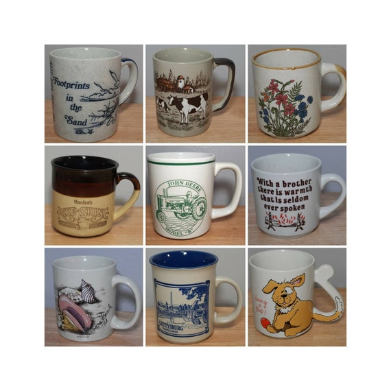 Vintage Coffee Mugs (Each Sold Separately)