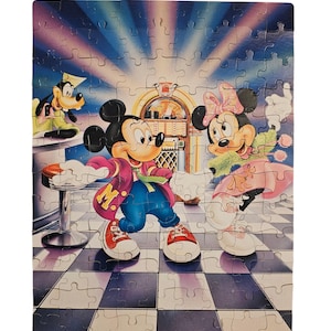 MICKEY MOUSE ★ ヴィンテージ　パズル　ウォルトディズニー Vintage Set of 2 Walt Disney Puzzles - Featuring Mickey