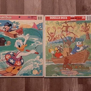 Vintage Walt Disney Donald Duck Puzzle 100 Pieces Complete