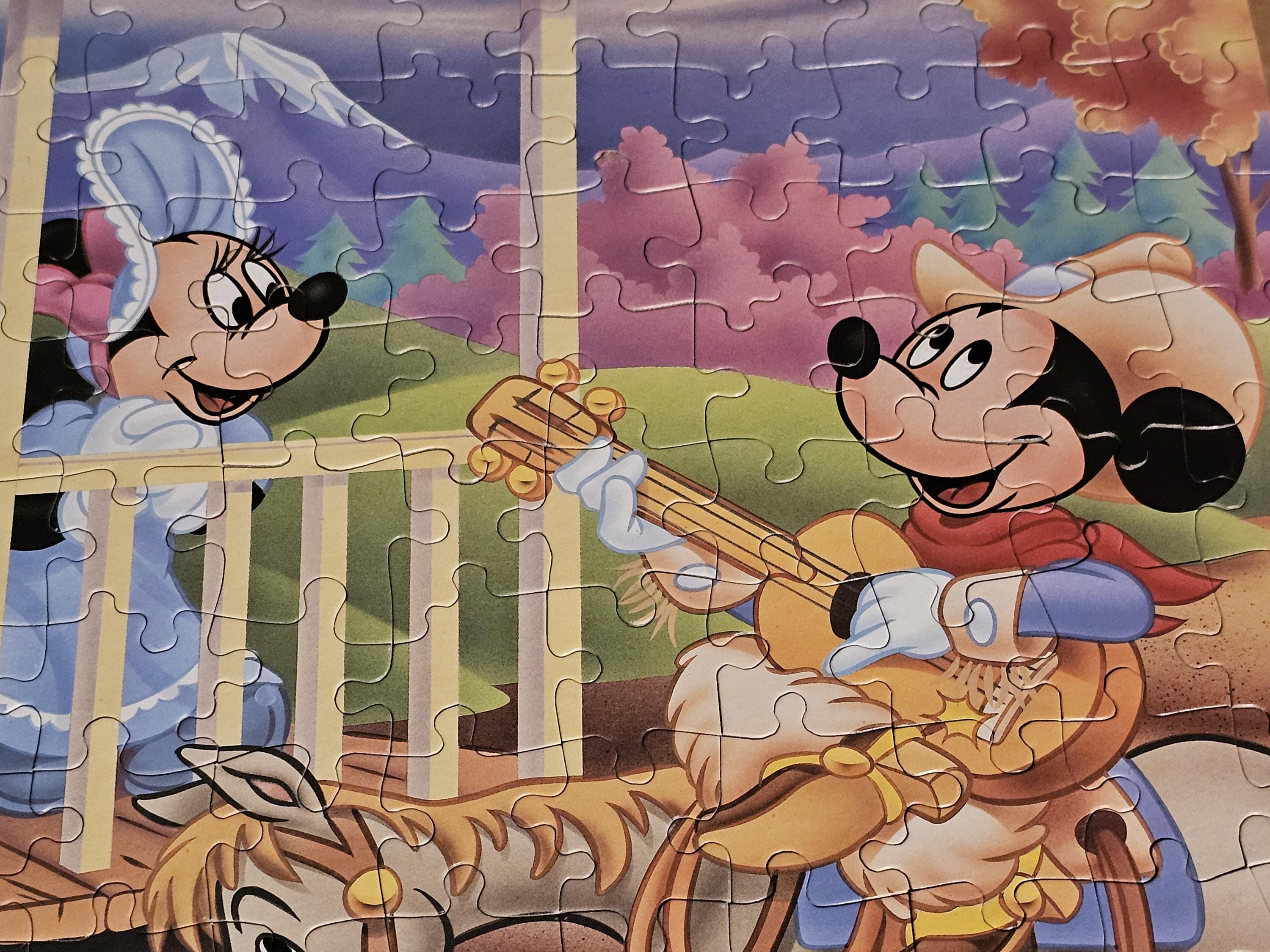 Vintage Disney Mickey Mouse & Minnie Mouse 100 Piece Jigsaw Puzzle