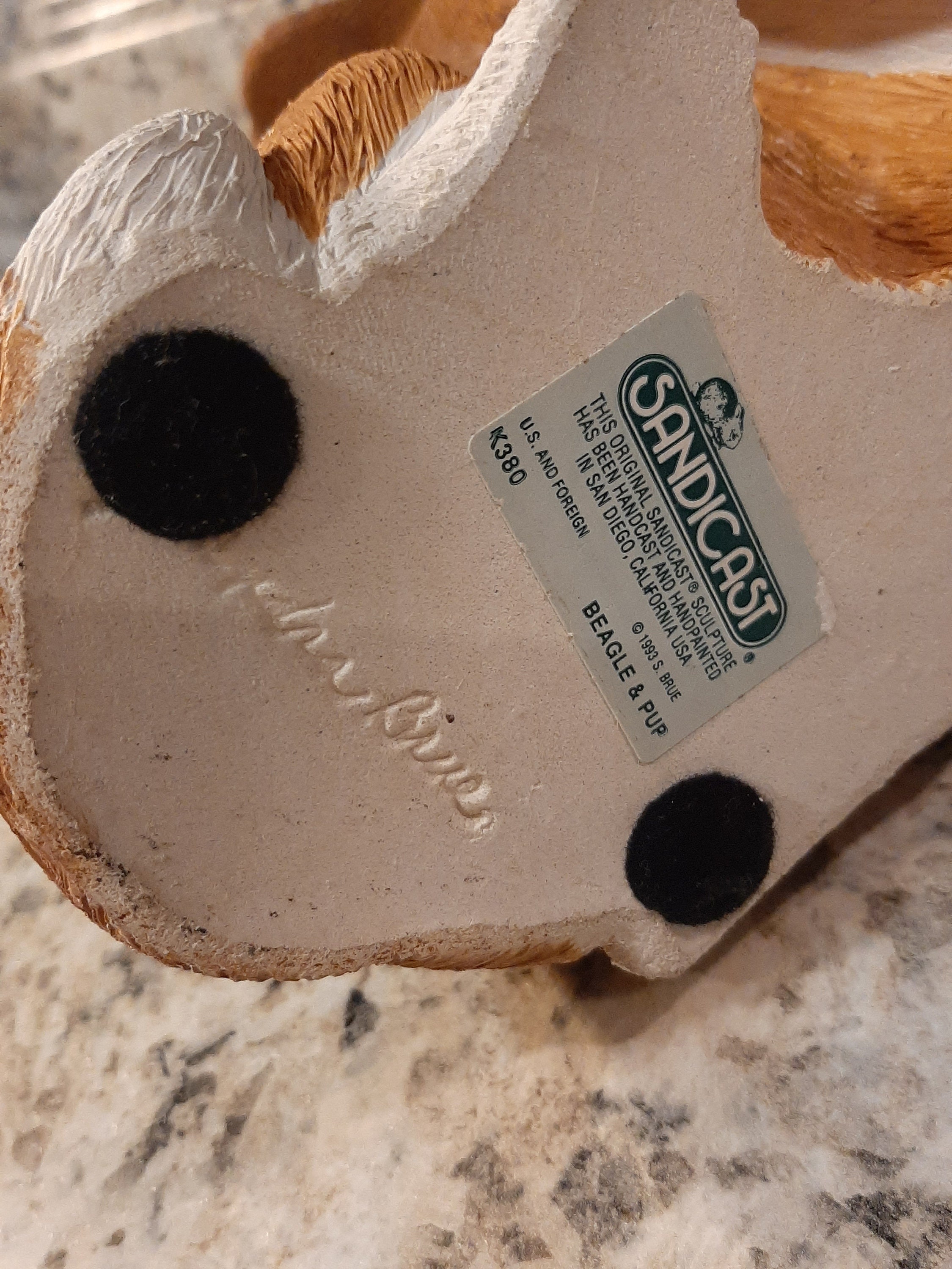 Vintage 1993 Sandra Brue Beagle Dog & Puppy Sandicast 8 Tall Statue  Figurine - Etsy