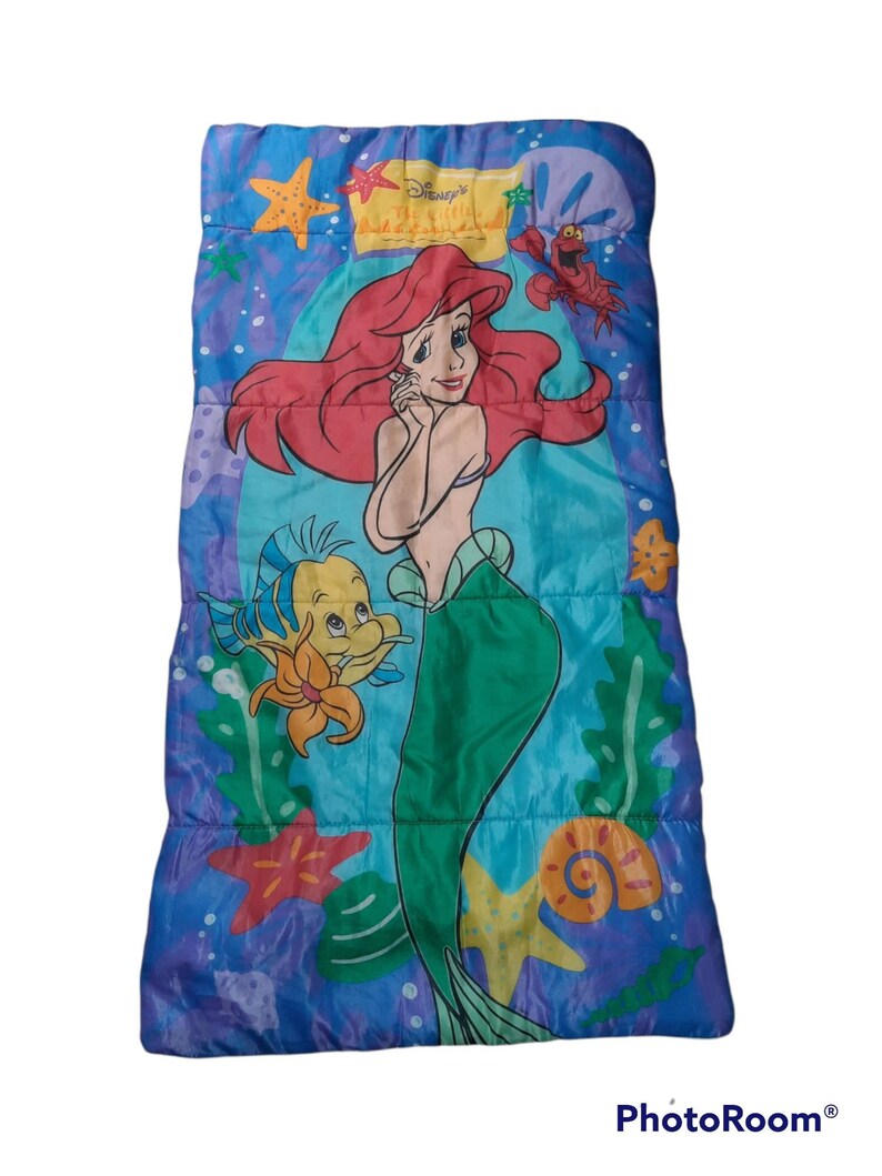 Vintage Disney Little Mermaid Sleeping Bag Etsy