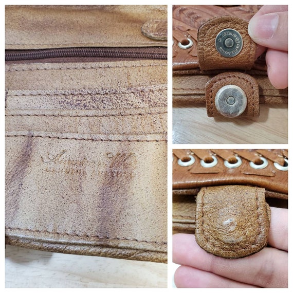 Vintage American West Leather Purse - image 8