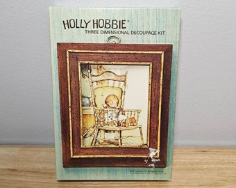 Vintage 1972 American Greetings Holly Hobbie 3D Decoupage Kit Factory Sealed