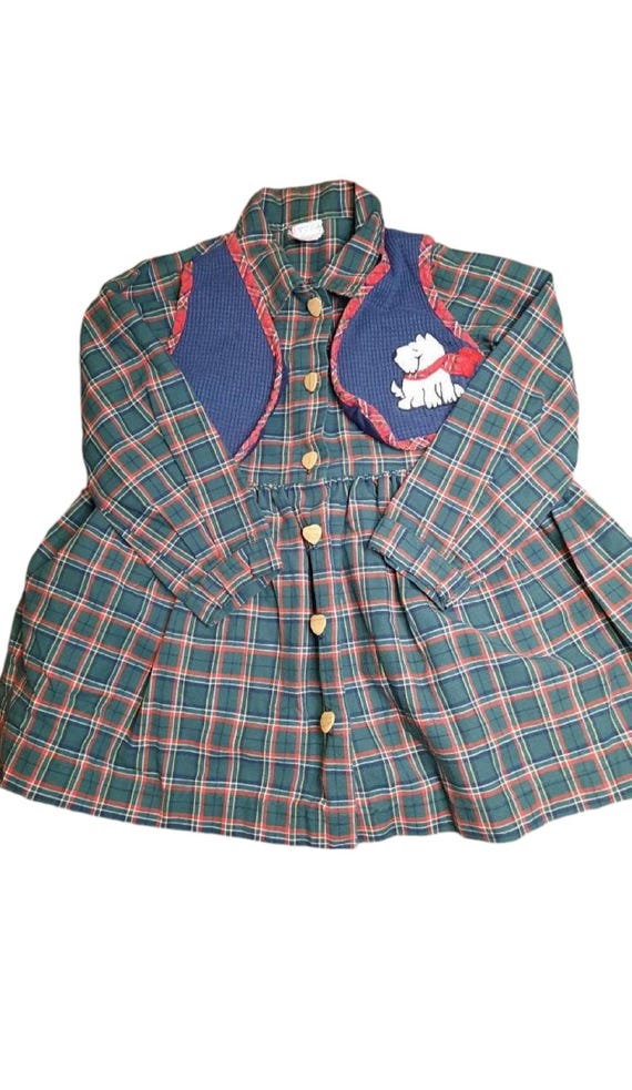 Vintage 1996 Baby Togs 4T Plaid Dress