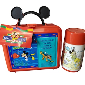 Vintage Mickey&#39;s Deep Sea Discovery Lunchbox & Thermos