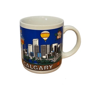Vintage Calgary Alberta Canada Souvenir 12oz Coffee Mug