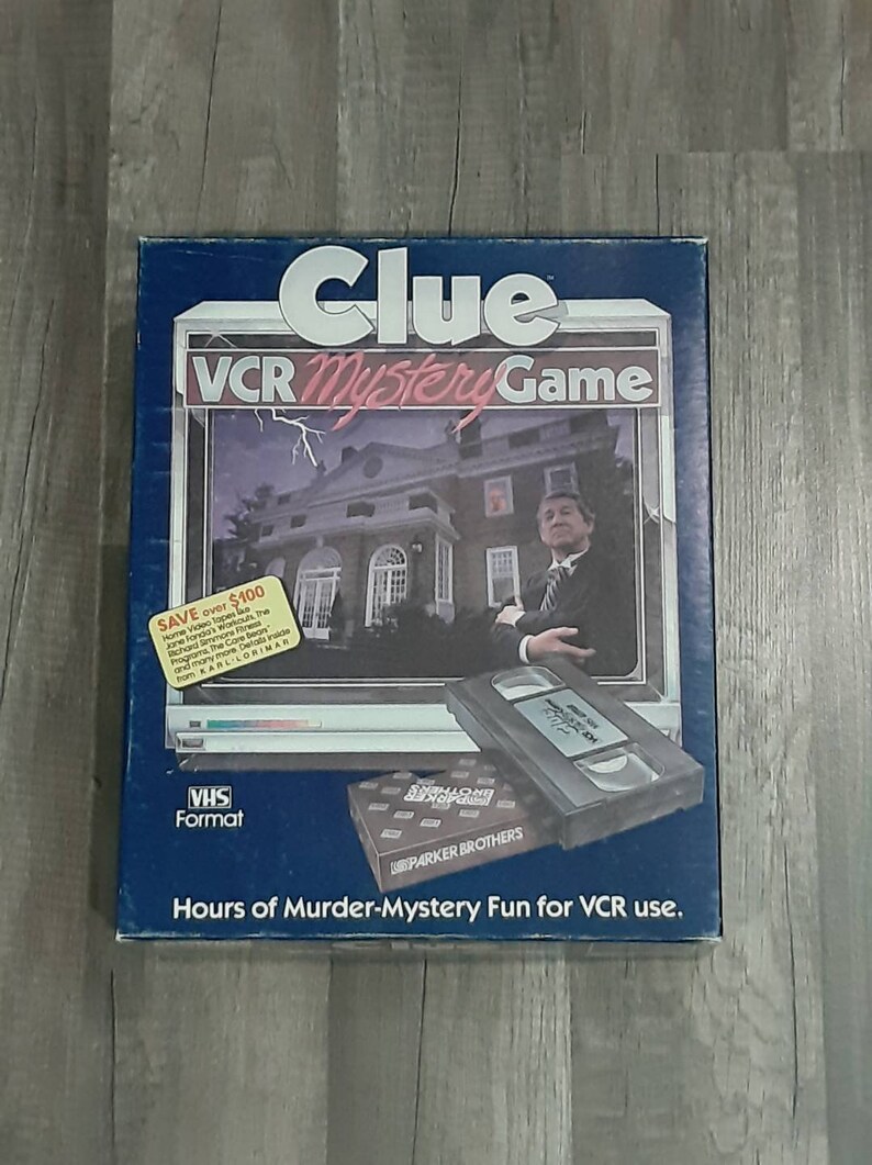 Vintage Clue VCR Mystery Game Etsy