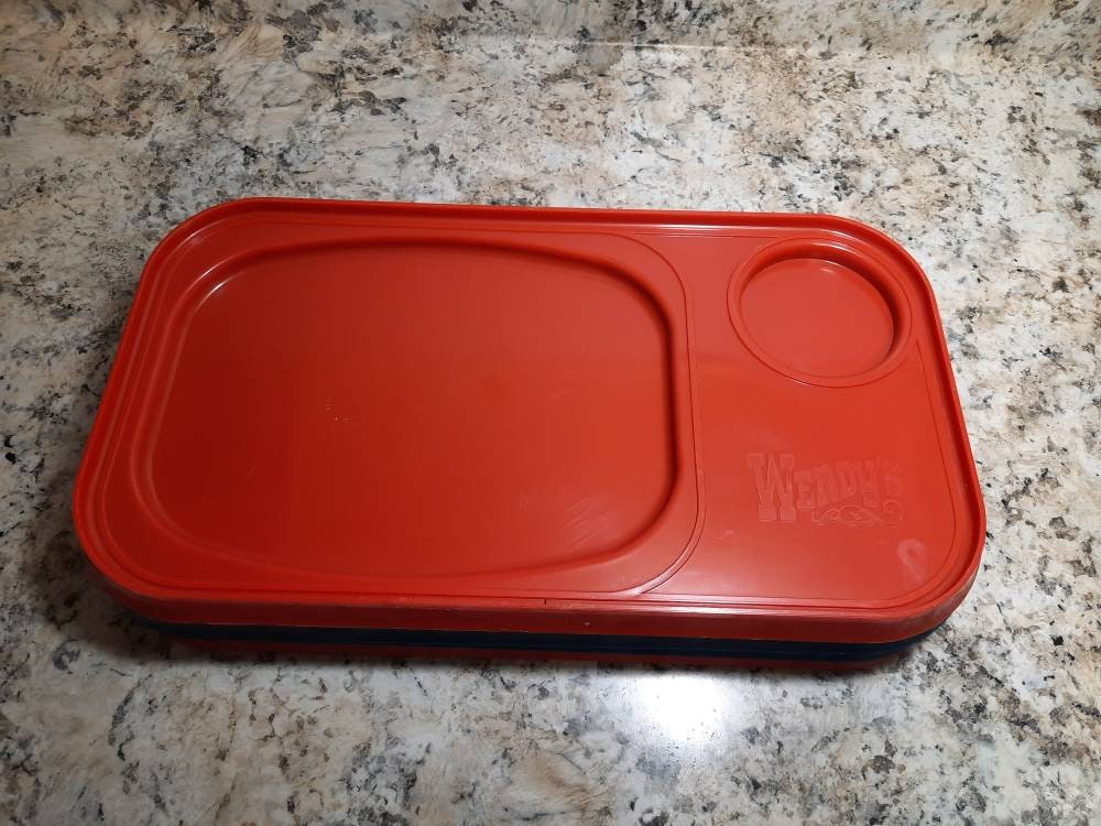 Vintage Wendy's Dinner Tray Set of 4 RARE Etsy