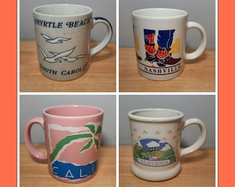 Vintage Ceramic Coffee Mugs (Each Sold Separately)