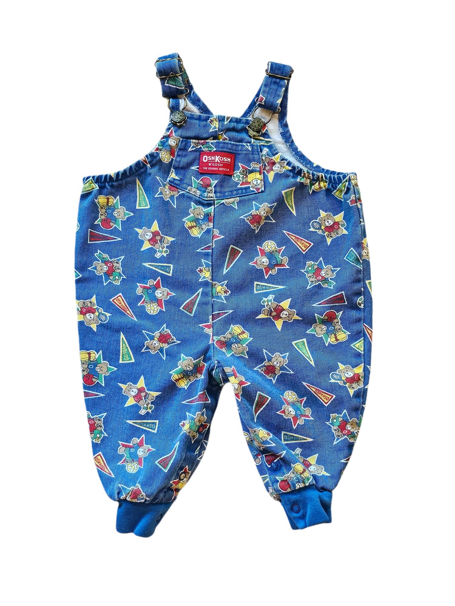 ボトムス care bears overalls 12M oshkosh gymboree Vintage Oshkosh B'gosh Vestbak Teddy Bear Sports Baby 6/9mo