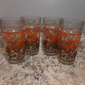 Vintage Butterfly Glass Tumblers