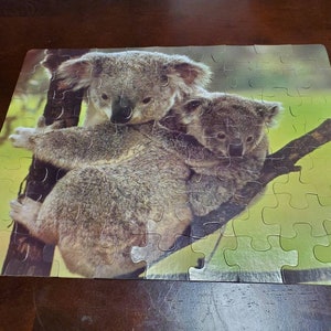 Vintage Little Charmers Koala Bear 63 Piece Puzzle.