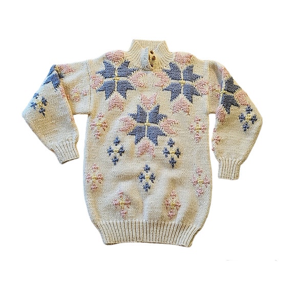 Vintage Windcrest Wool Handknit Small Sweater - image 1