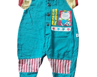 Vintage 90's Little Me 12mo Boys Soccer Bodysuit Romper