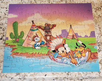 Vintage Mickey Mouse Walt Disney Roller Coaster Puzzle