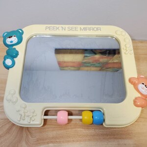 Vintage 1986 PlaysKool Peek N Seek Mirror Crib or Floor Toy.