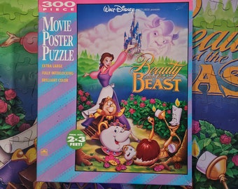 Walt Disney Beauty and the Beast 300 Piece Movie Poster Puzzle - Etsy