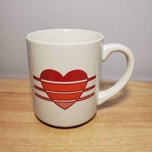 Vintage Mount Clemens Pottery Heart Mug