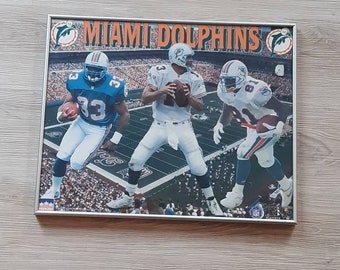 Photo Signée Super Bowl VII - Dolphins De Miami 17-0 Avec 10 Autographes - Format 8x10 Pouces