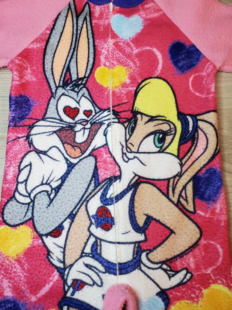 Vintage 1996 Warner Bros Space Jam Lola Bunny Bugs Bunny Girls Size 4 Pajamas Etsy Canada