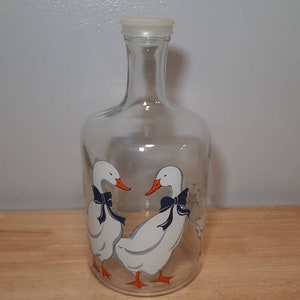 Vintage Geese Carafe Decanter