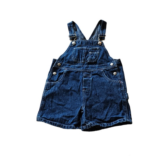 Women's Wanda Denim Overall Shorts in Used Ripped & Fringe Vintage