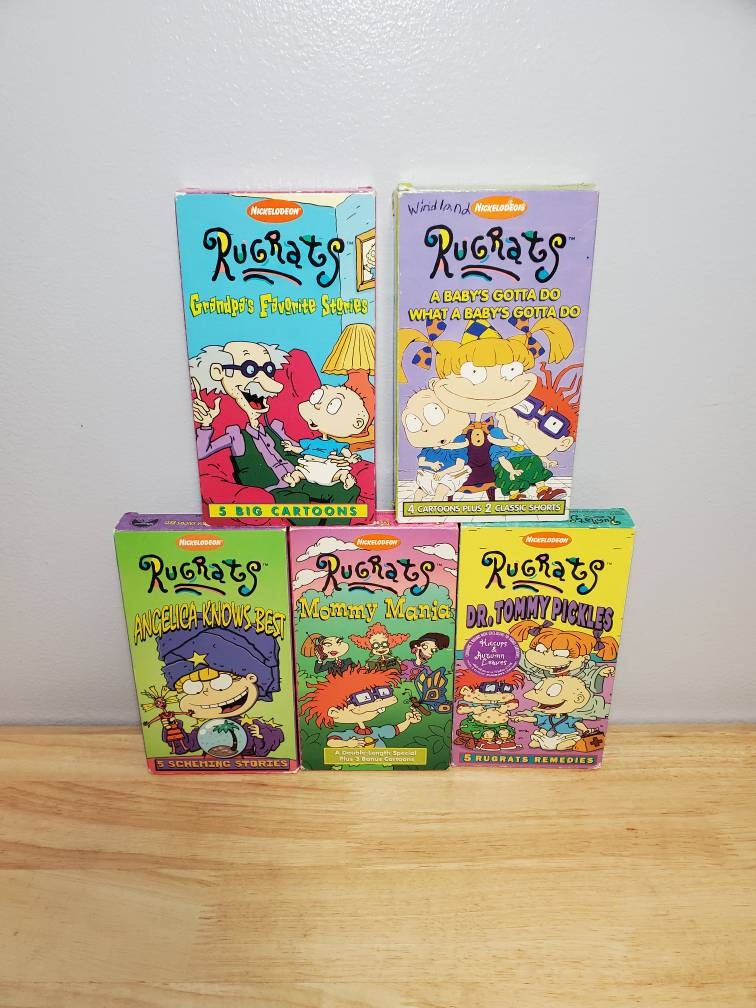 希少　ラグラッツ　テープレコーダー Vintage 90's Nickelodeon Rugrats VHS Tape Lot - Etsy 日本