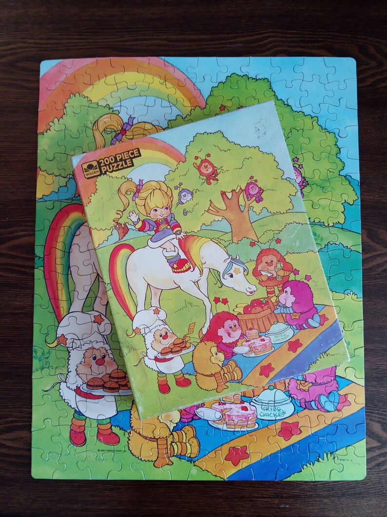1983 Golden Rainbow Brite Jigsaw Puzzle